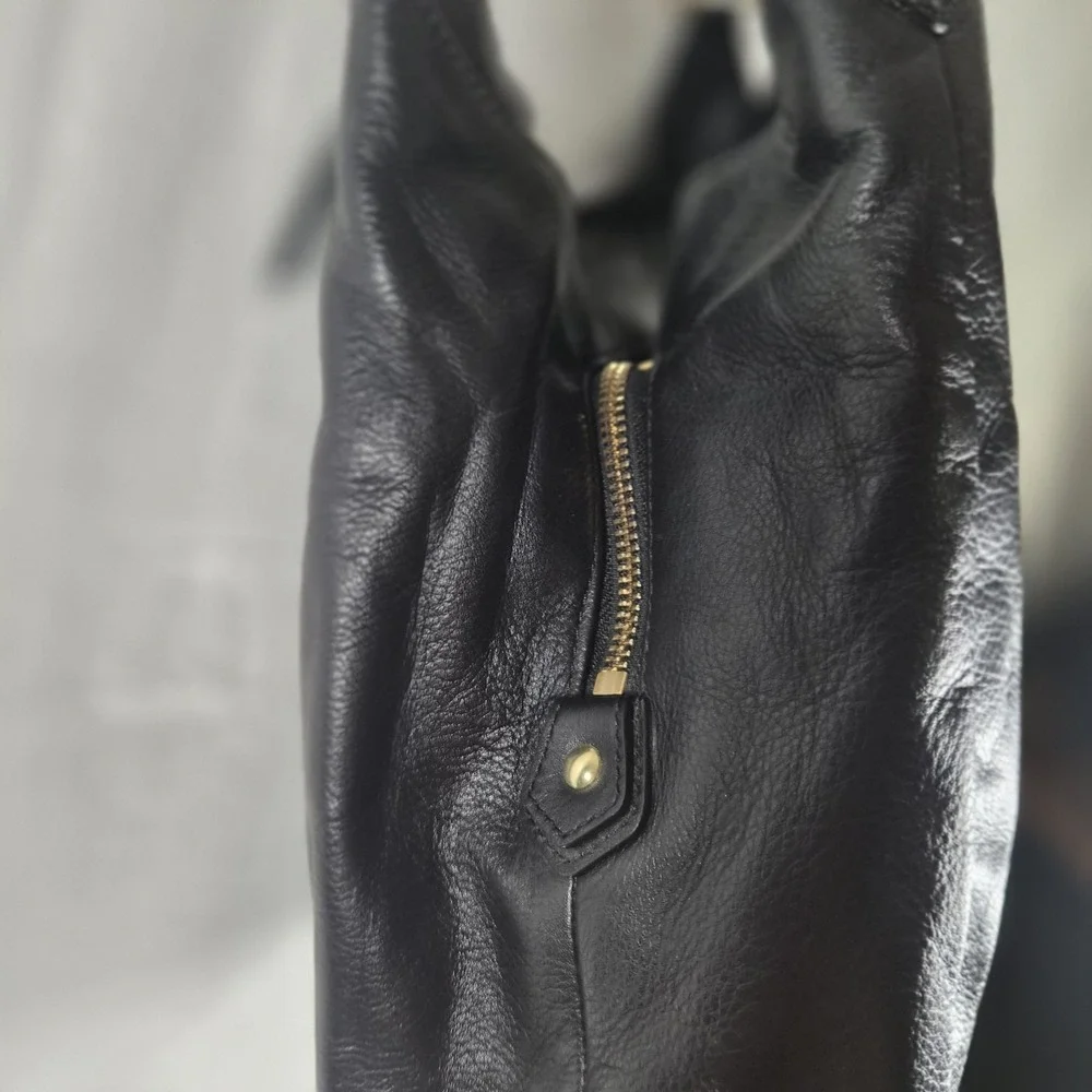 Y2k Coach Campbell F24686 Black Leather Hobo Shoulder Bag Purse Handbag